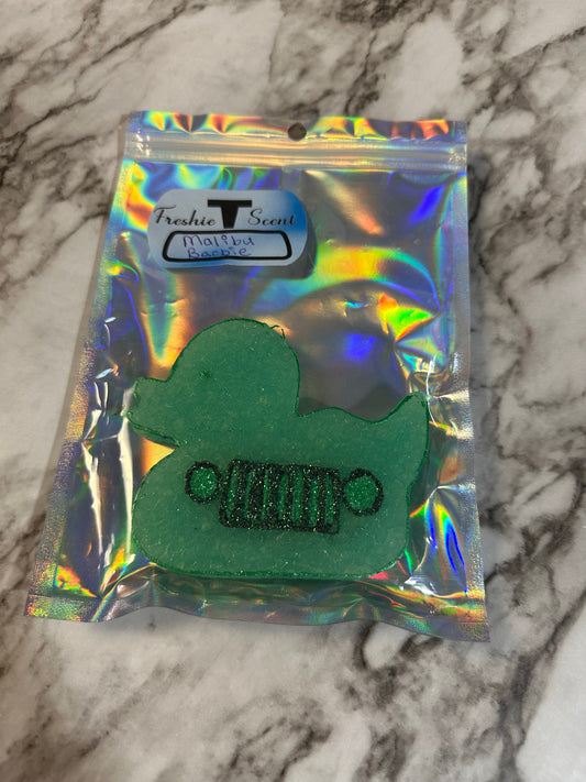 Jeep Ducky Car Freshie, Green