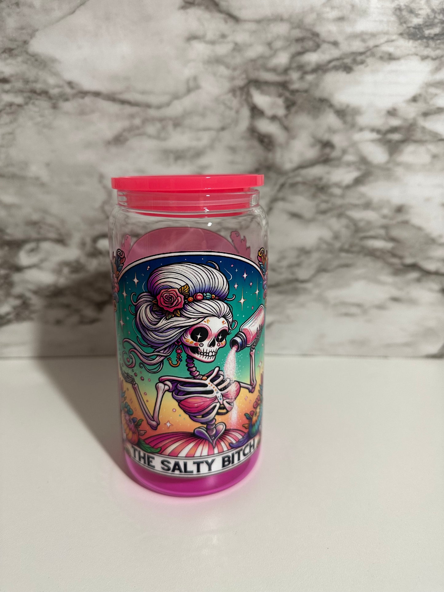 Tarot Card Cup, Pink Salty B
