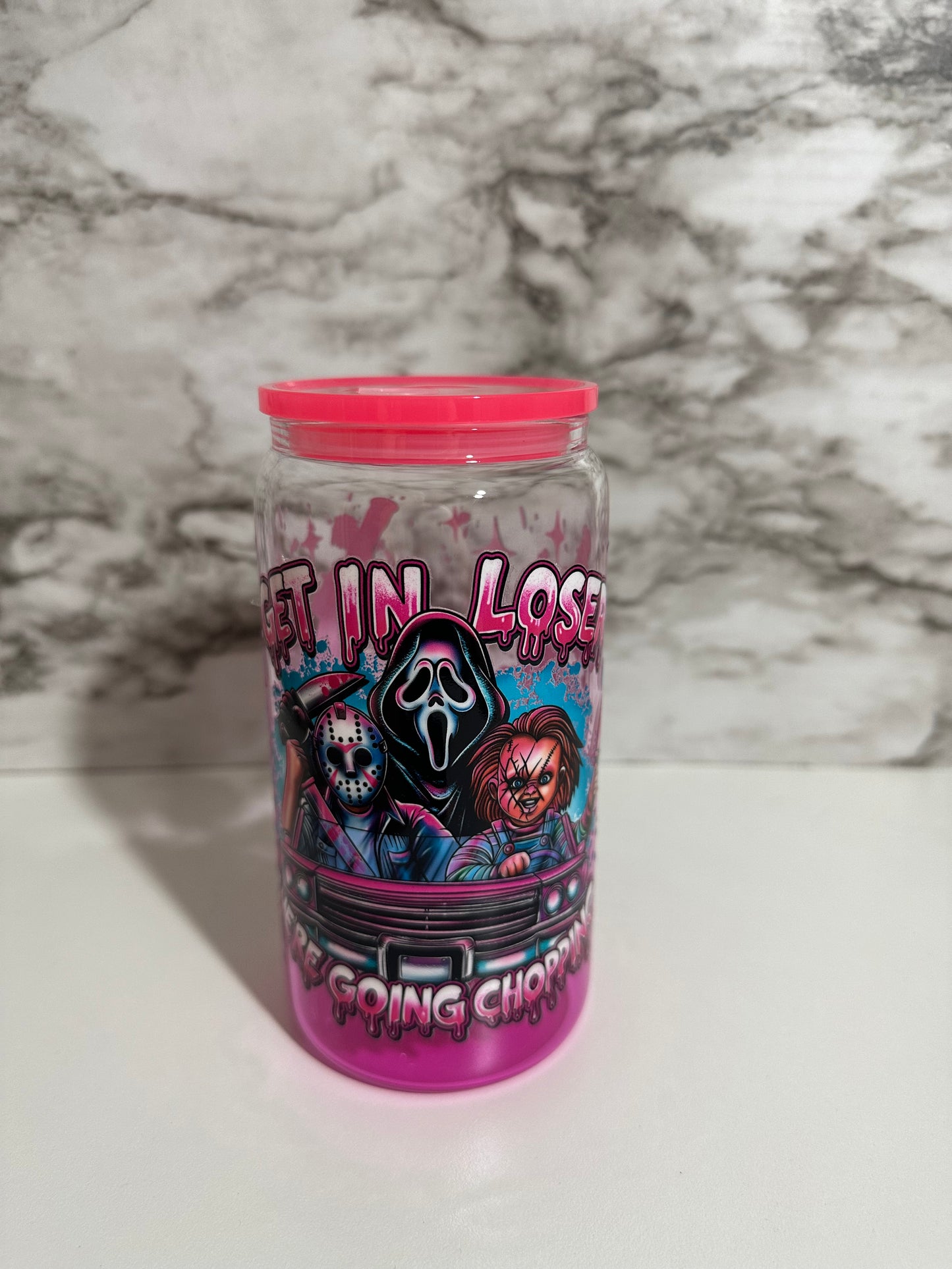 Scream & Friends- Pink Cup