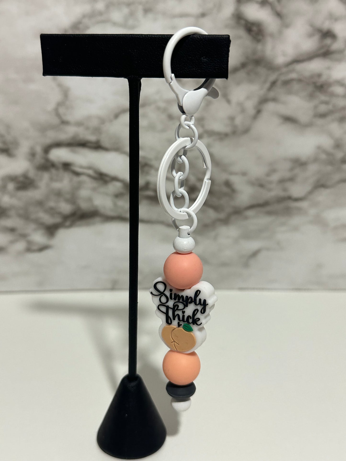 Peachy Simply Thick Keychain