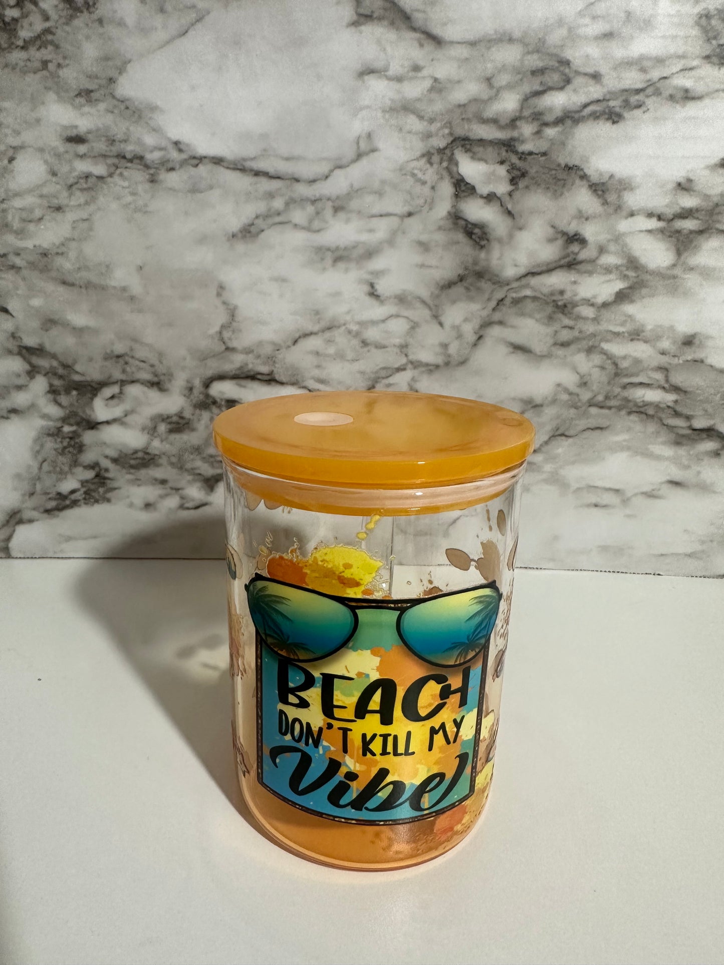 Beachy Vibes, Yellow Mug Cup