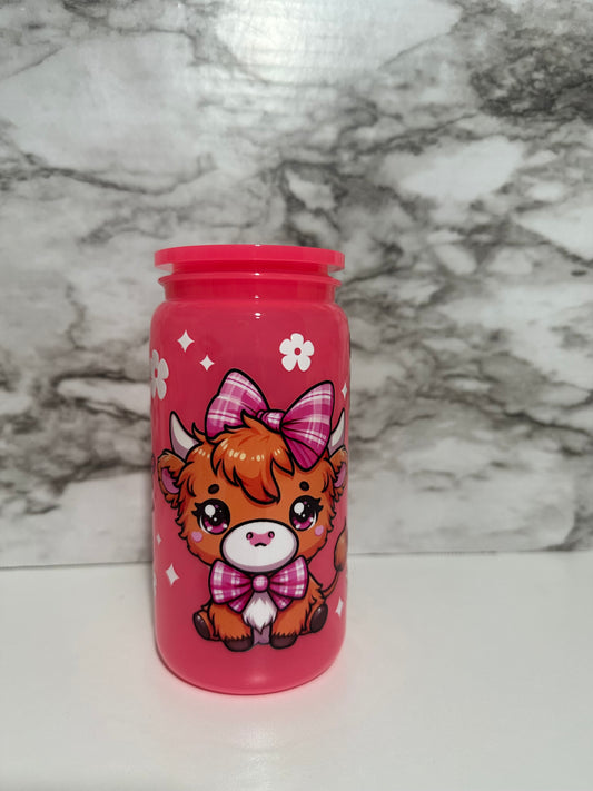Cow Coquette Cup, Pink