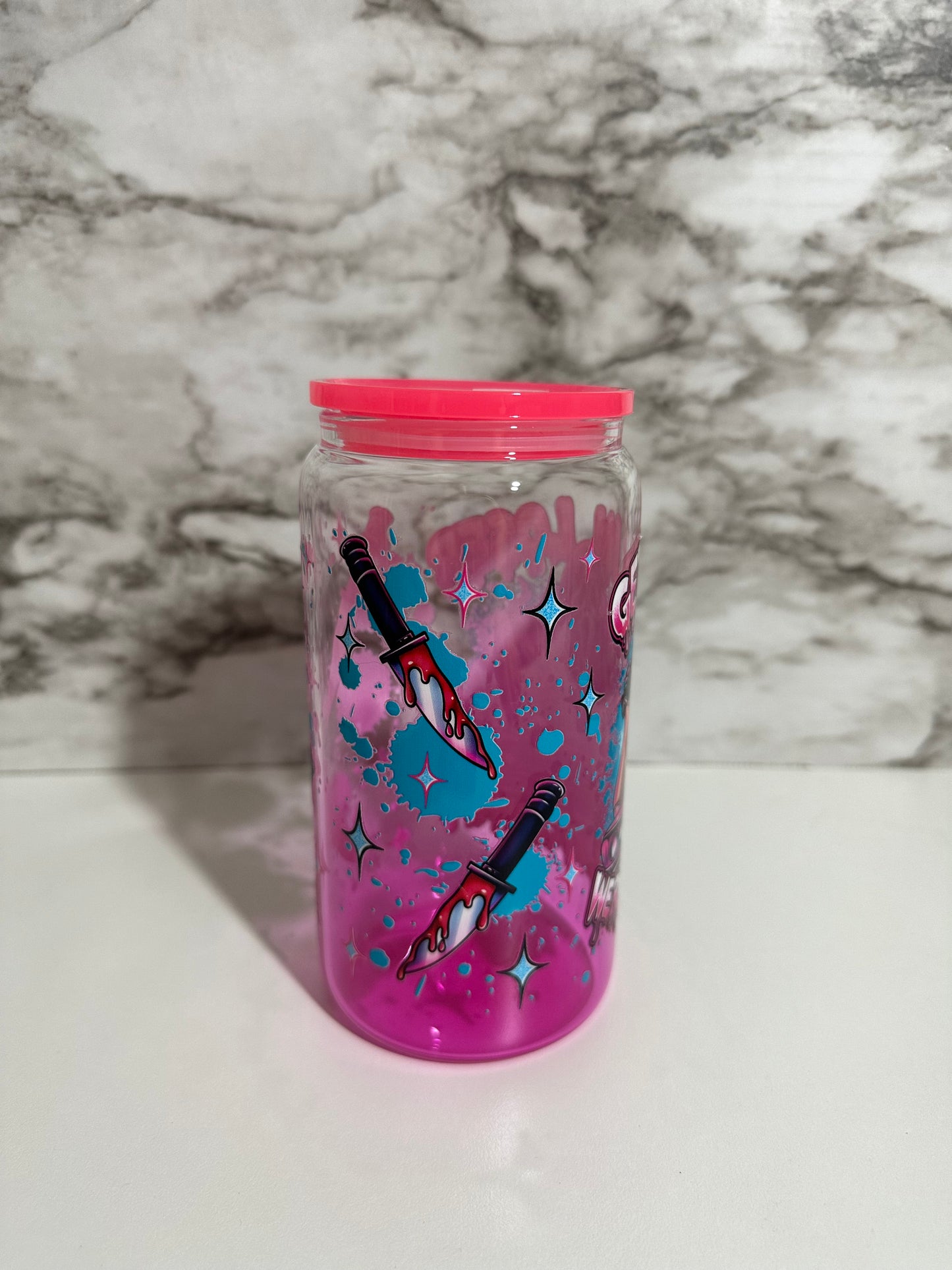 Scream & Friends- Pink Cup
