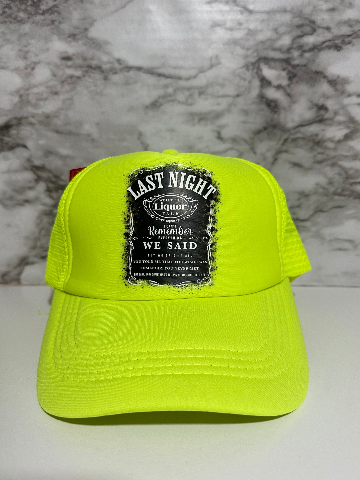 Last Night w Wallen, Neon Yellow Hat