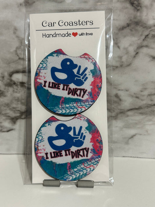 Dirty Beep Car Coasters