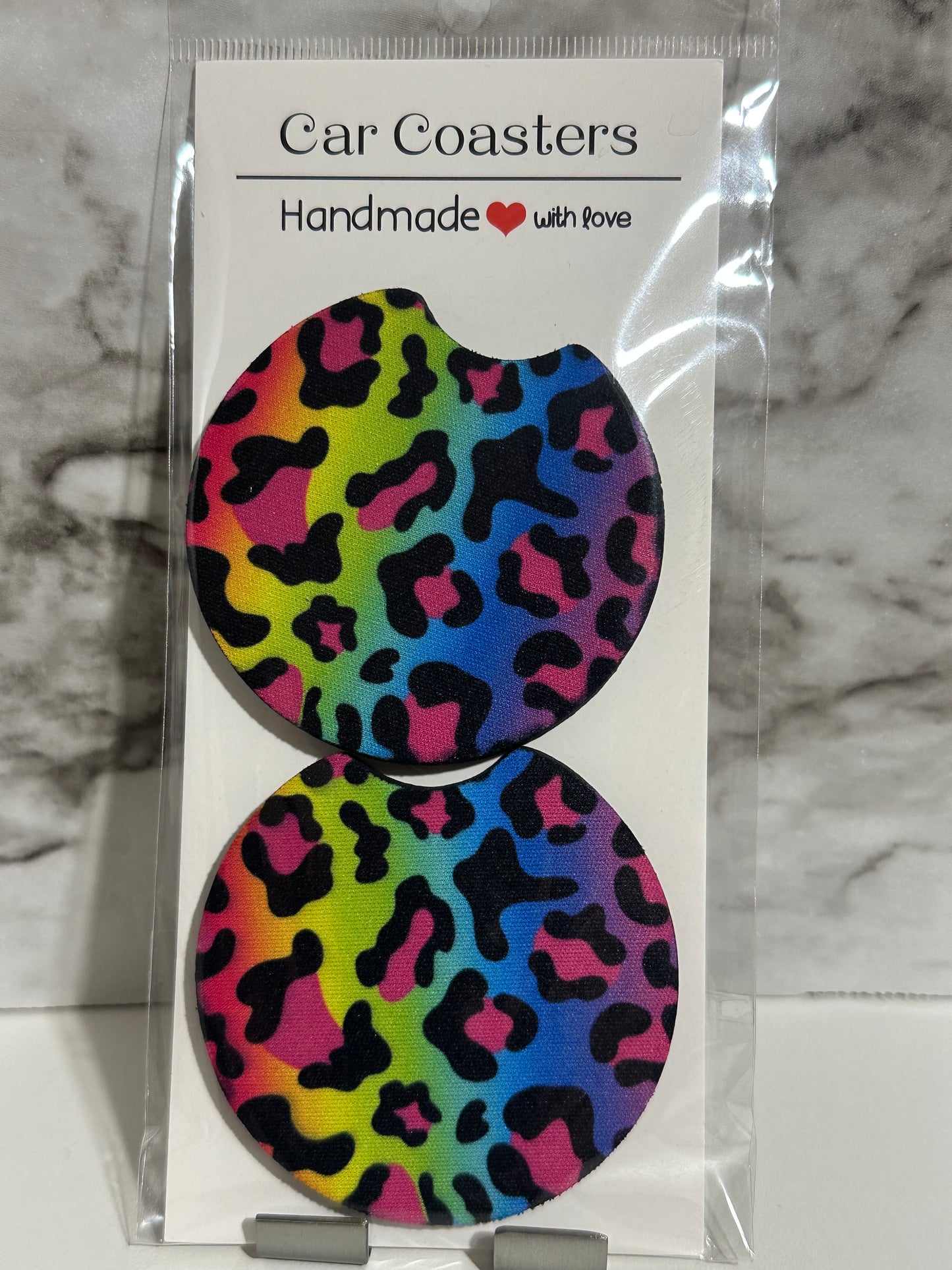 Lisa Frank Rainbow Car Coasters