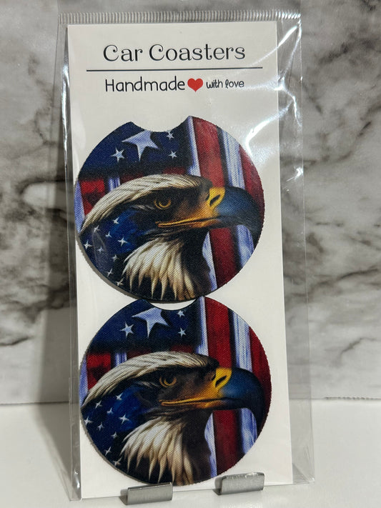 Home of the Brave Car Coasters
