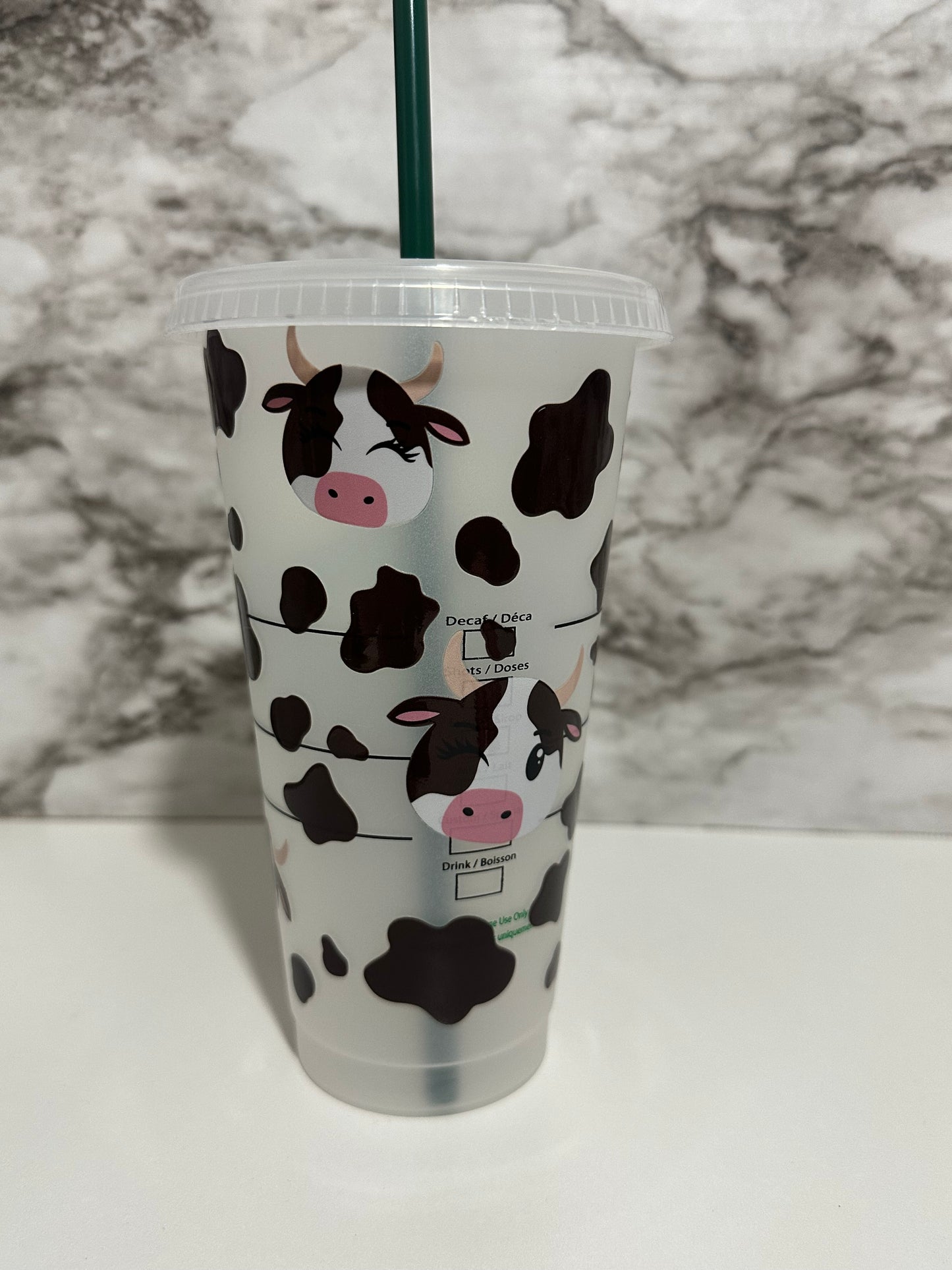 Moo Moo, Brown Cow Cup w Straw
