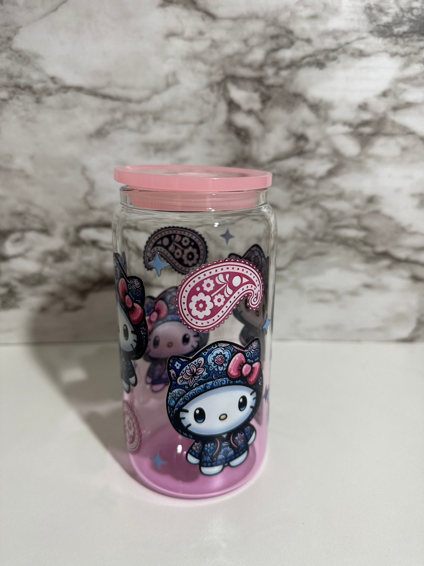 Hello Kitty Cup, Paisley Pink