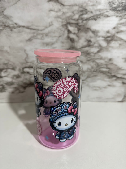 Hello Kitty Cup, Paisley Pink