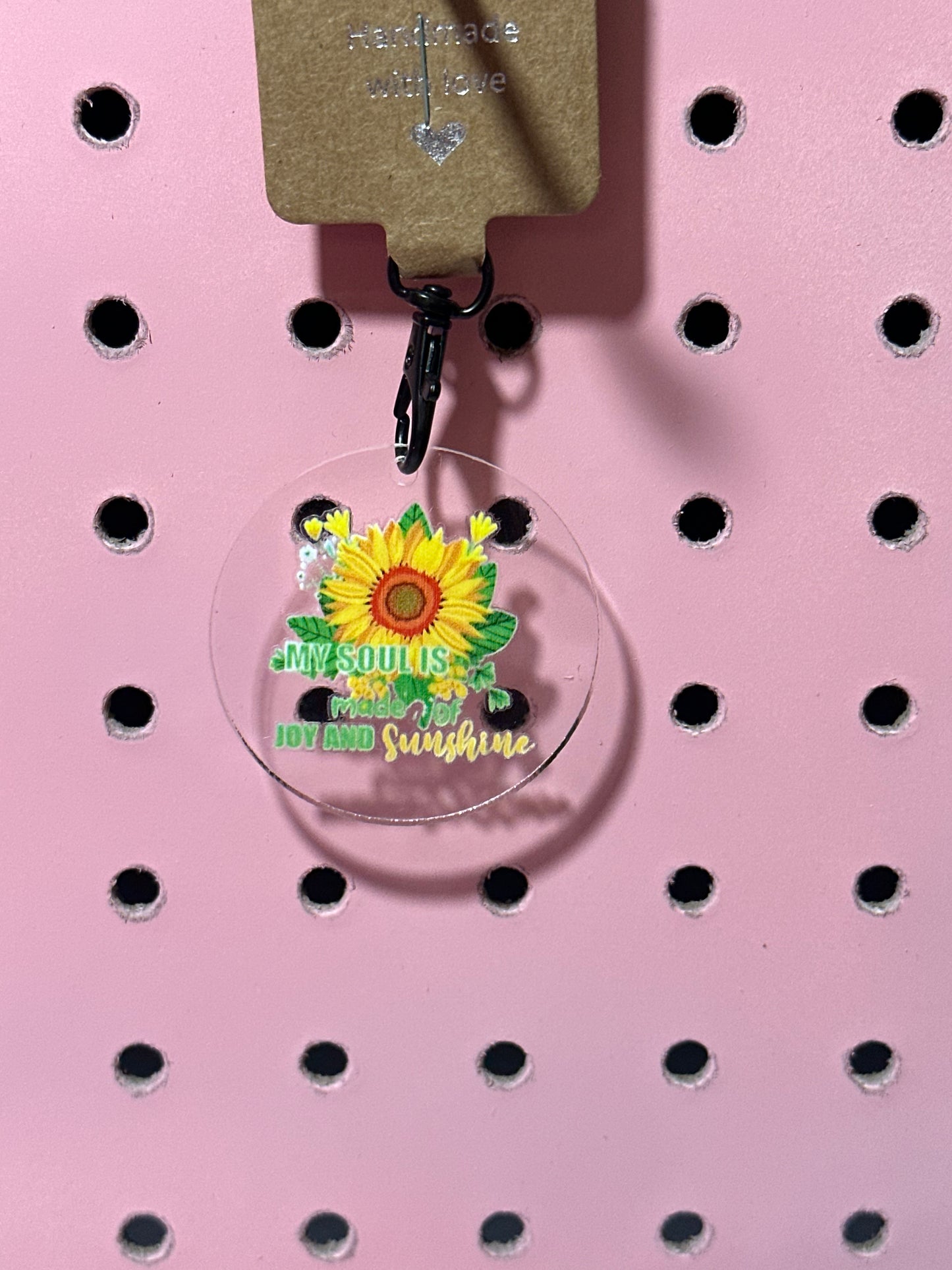 My Soul Bright Sunflower Acrylic Keychain