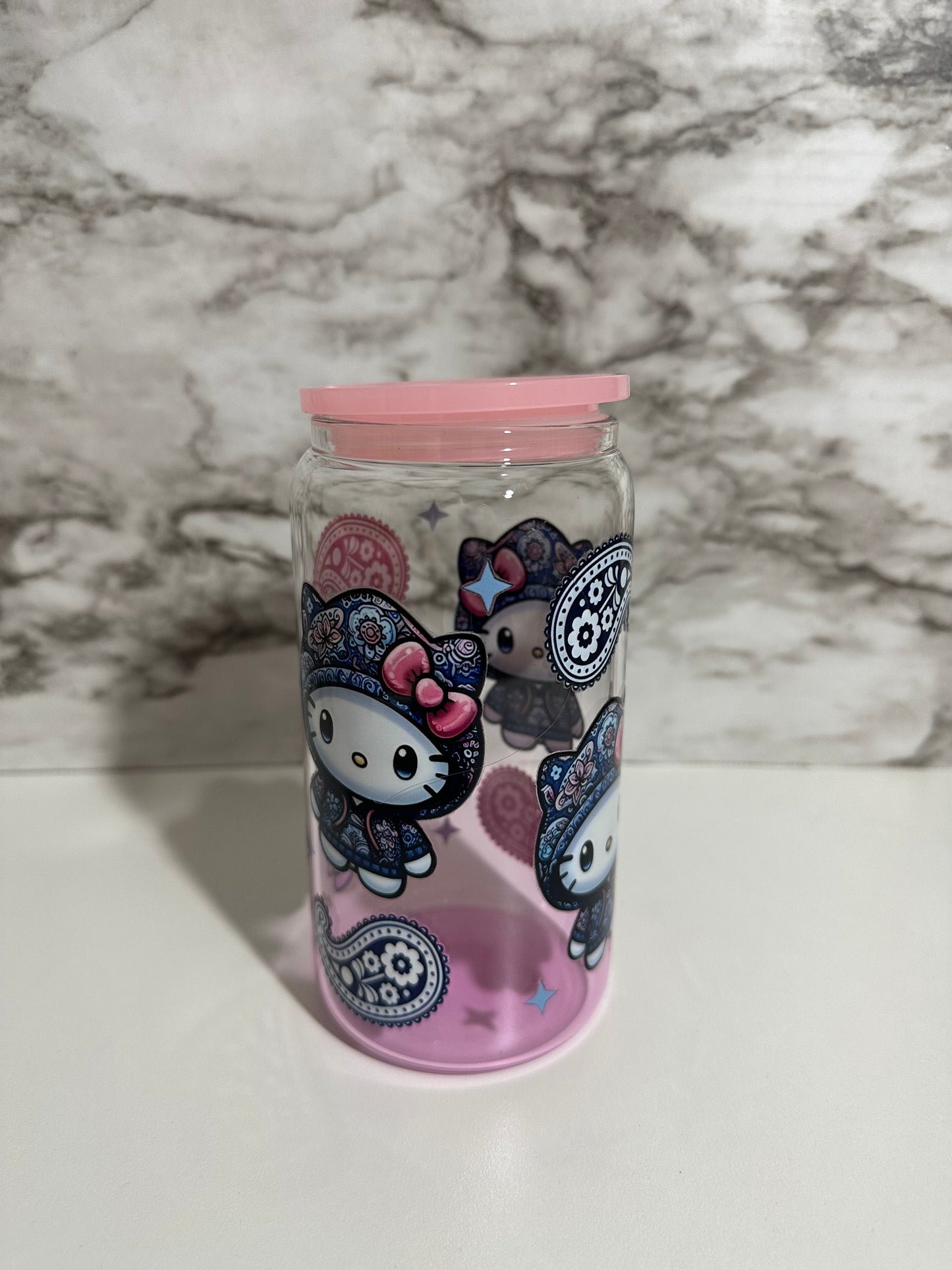 Hello Kitty Cup, Paisley Pink