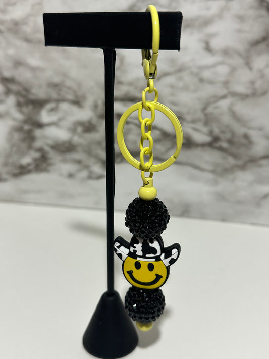 Smiley Cowboy Keychain