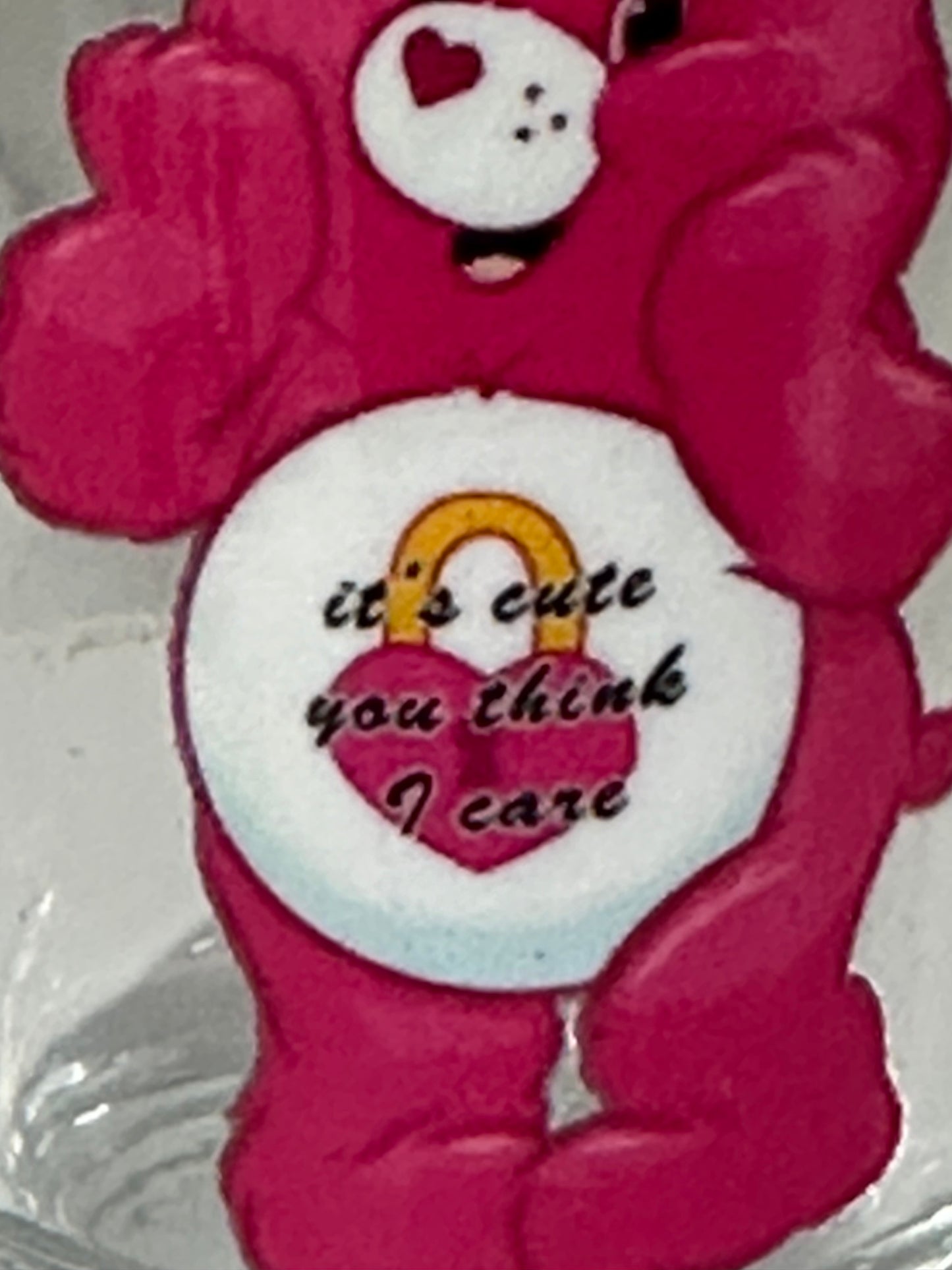 Carebear Shot Glass, Caring Cutie Pink