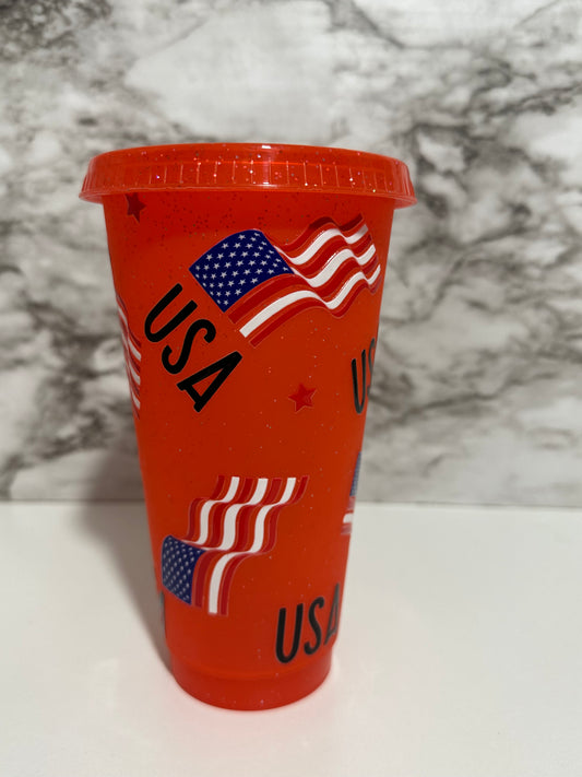 USA Strong, Cup w Straw