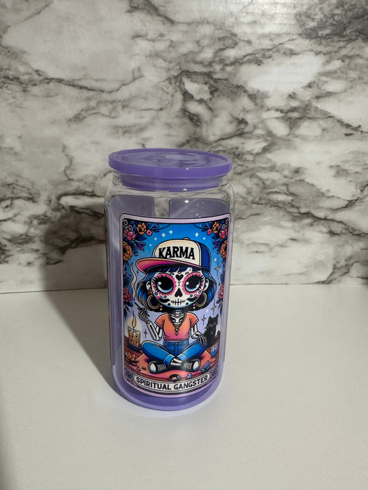 Tarot Card Cup, Purple Karma