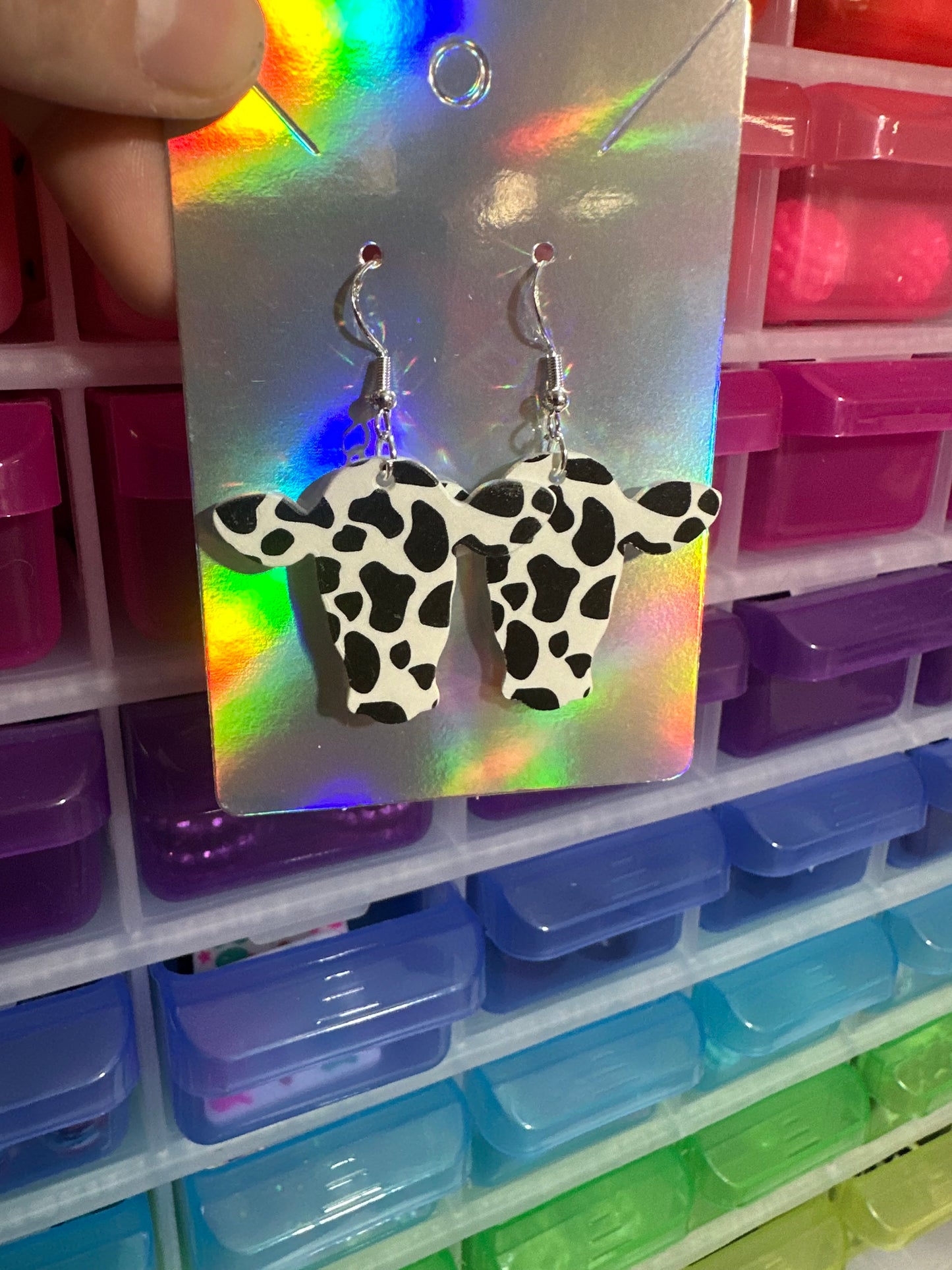 Cow earrings