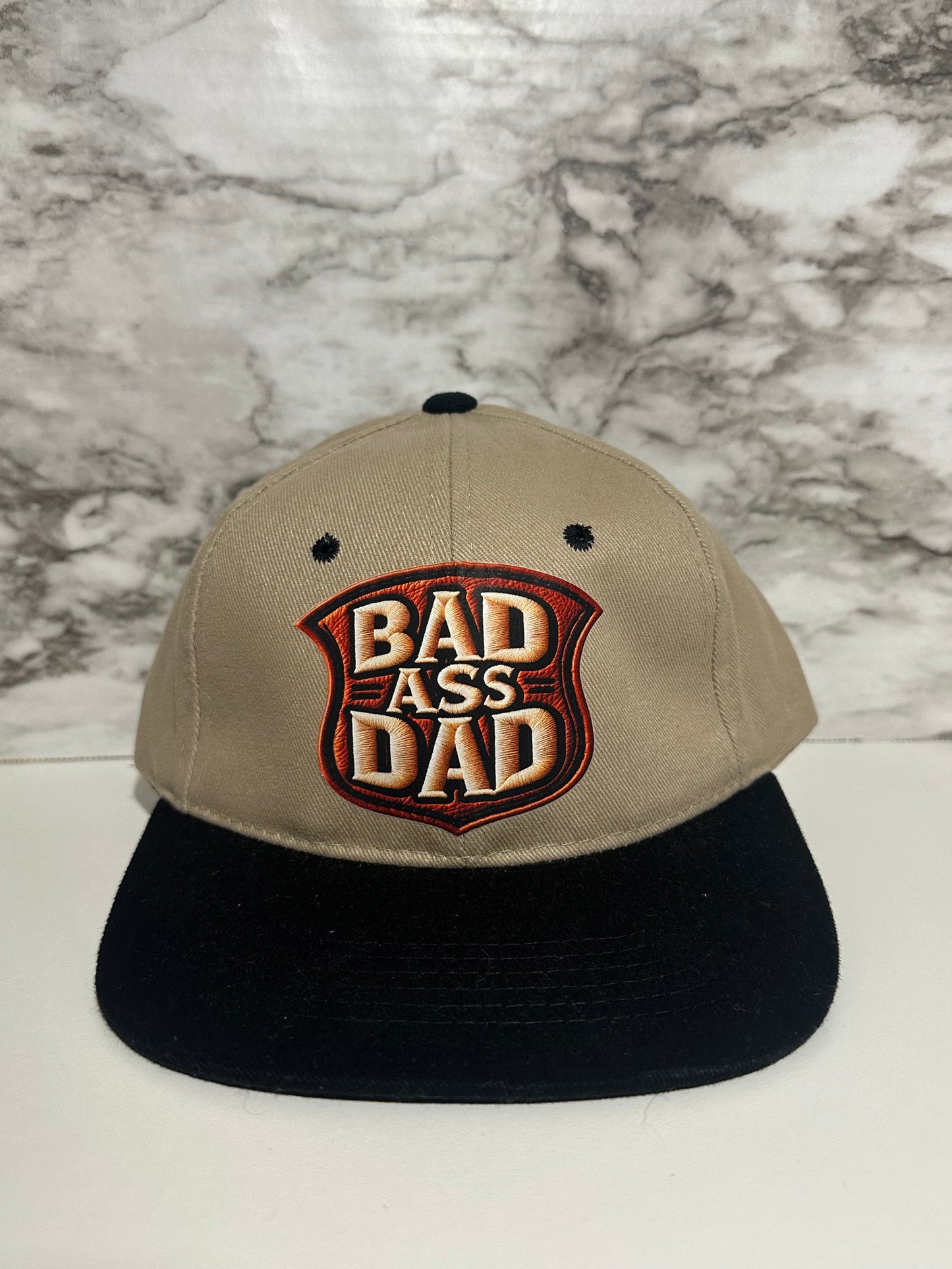 Vintage Bad A*S Dad Hat, Tan