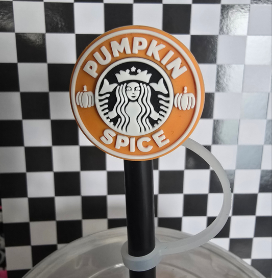 Pumpkin Spice Girl Straw Topper