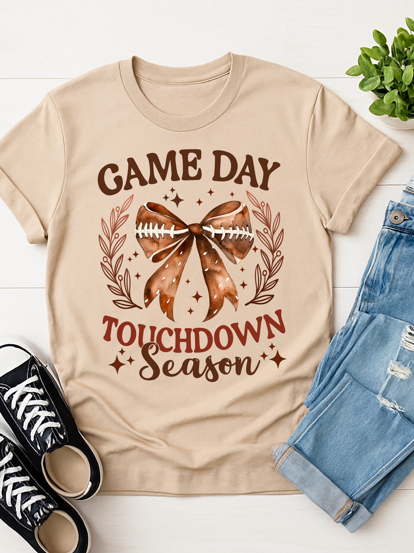 Game Day Bow Tee- PREORDER