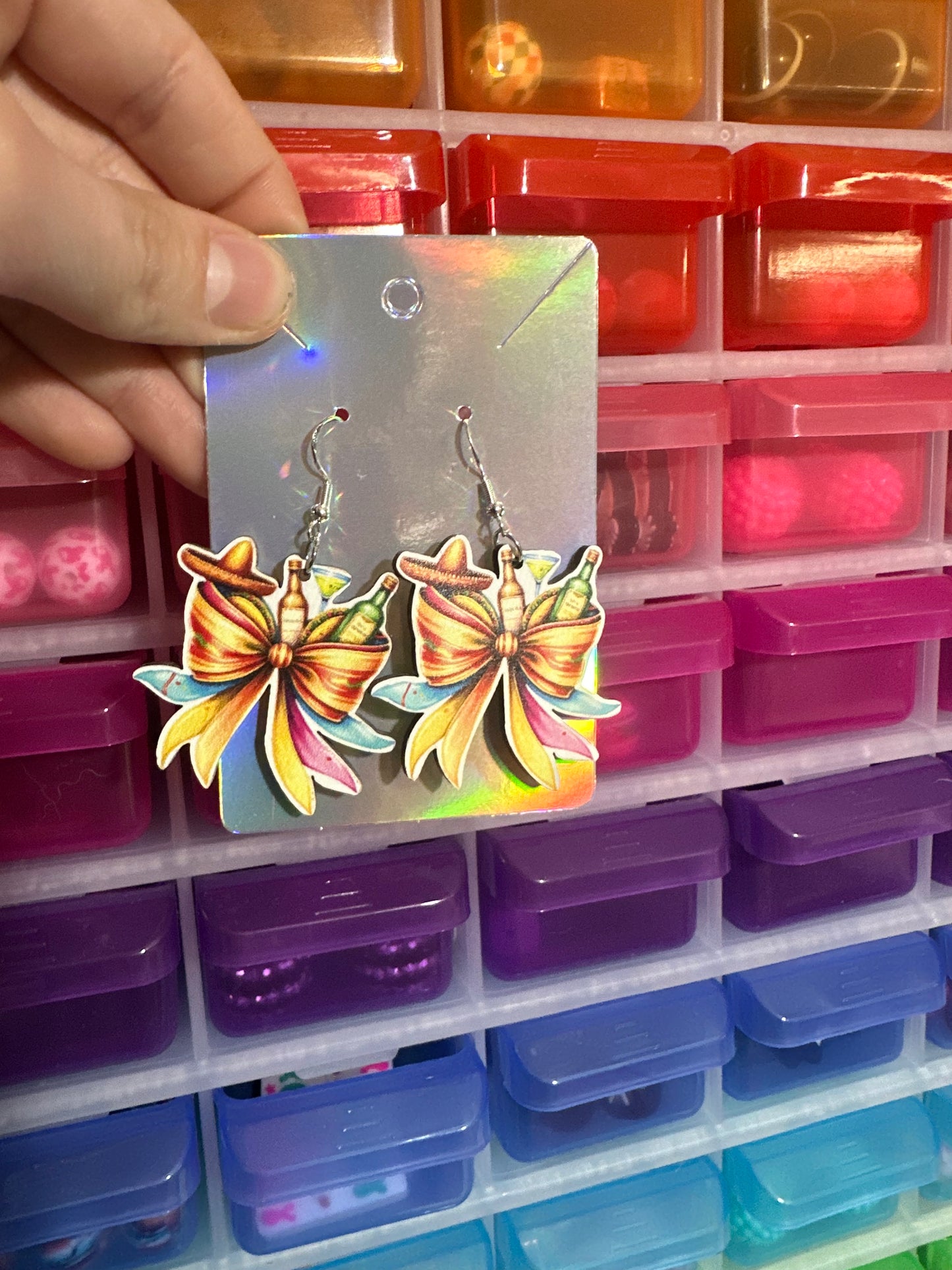 Cinco de Mayo Bow Rarrings