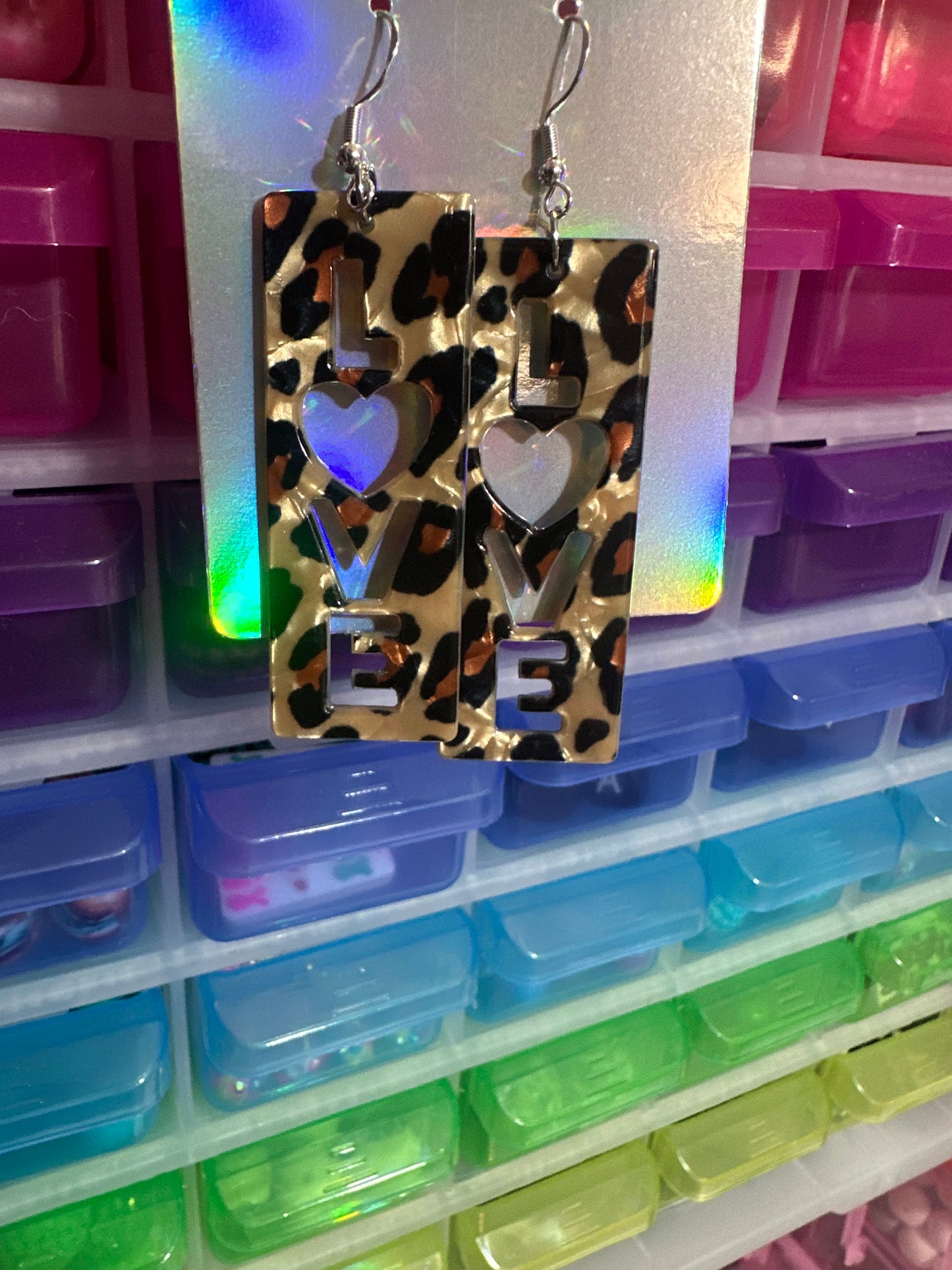 Leopard live earrings