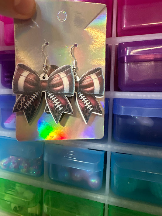 Football now earrings