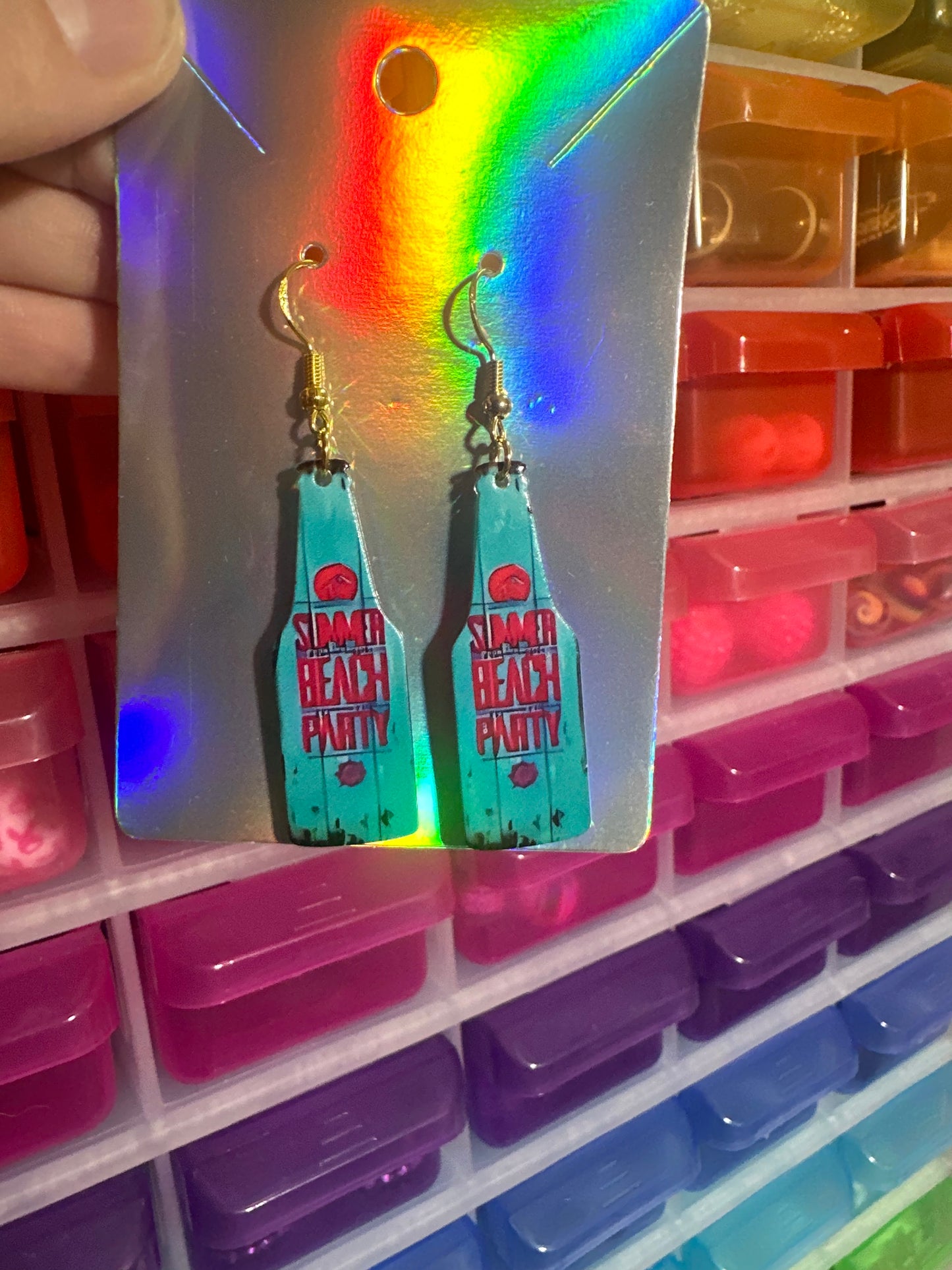 Summer bottle earrings