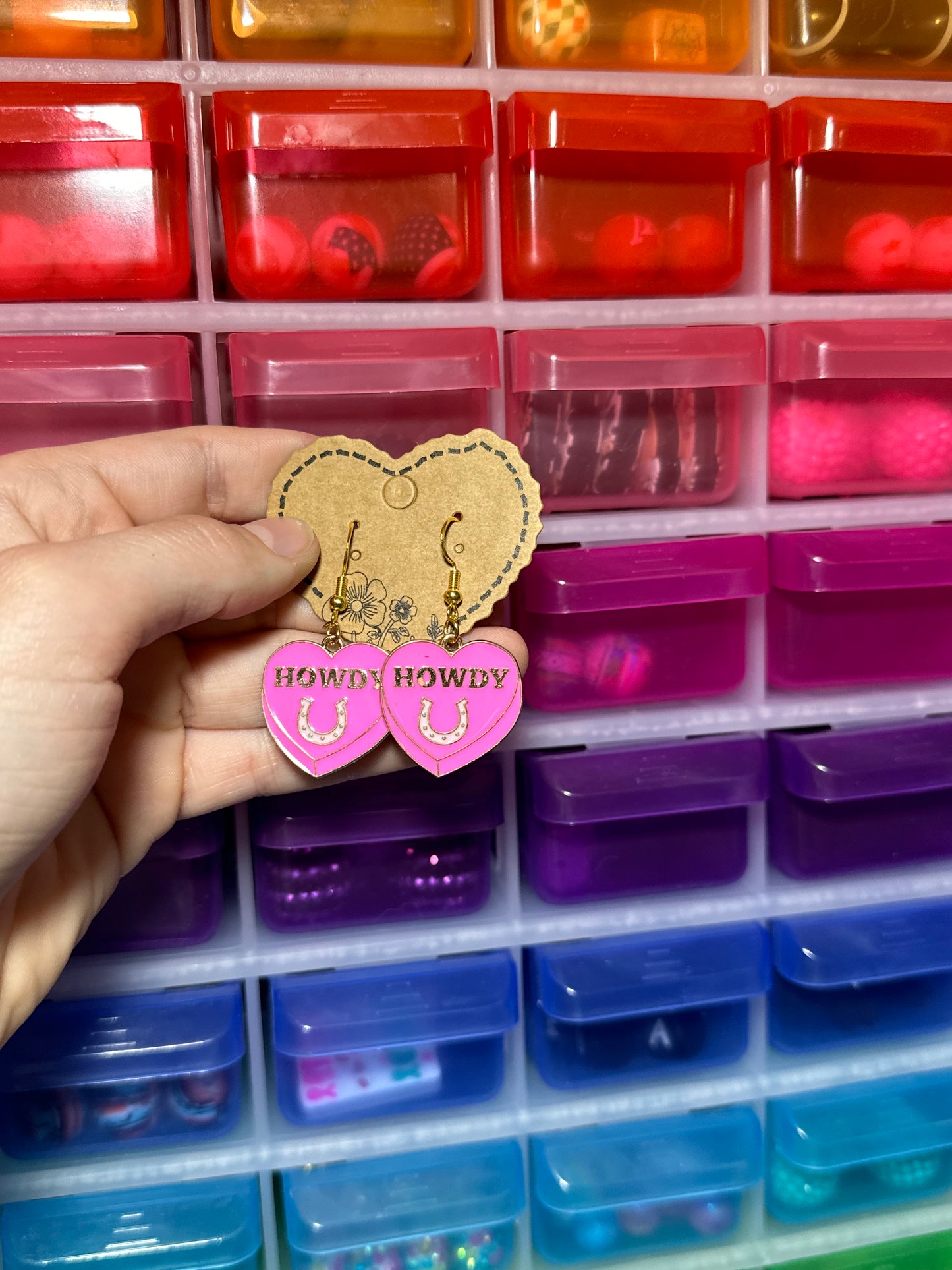 Howdy small dangle earrings