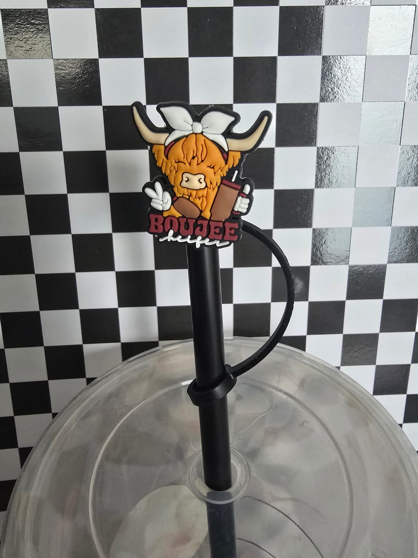 Boujee Highland Straw Topper