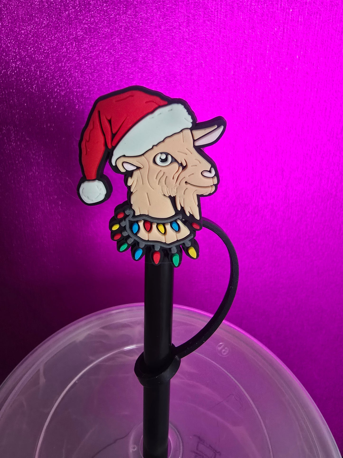 Christmas Goat Straw Topper