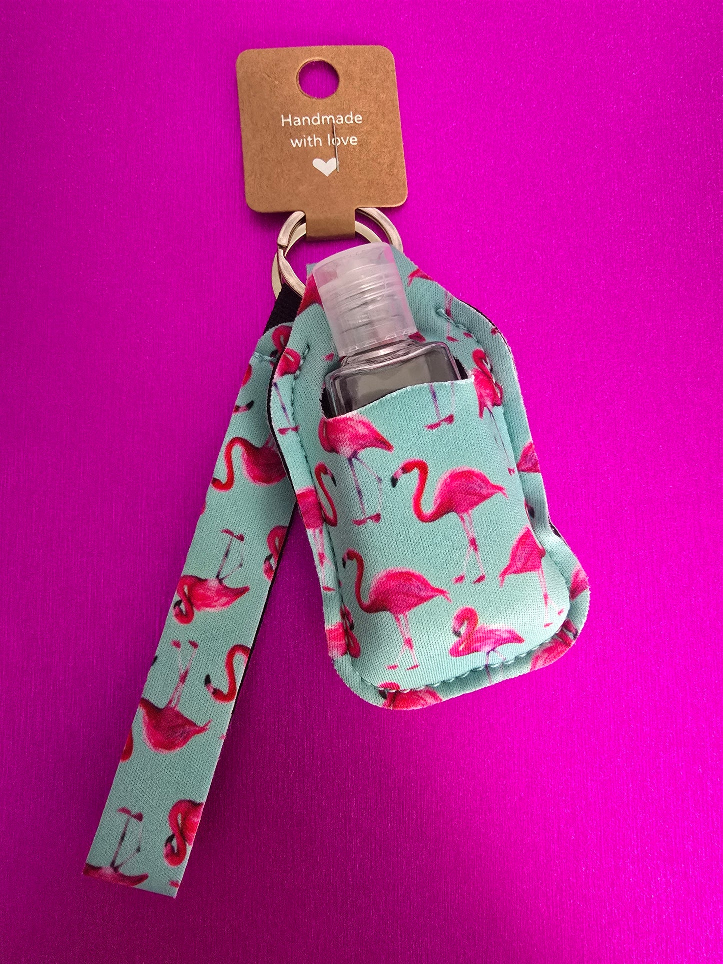 Flamingo Queen Sanitizer Keychain Set