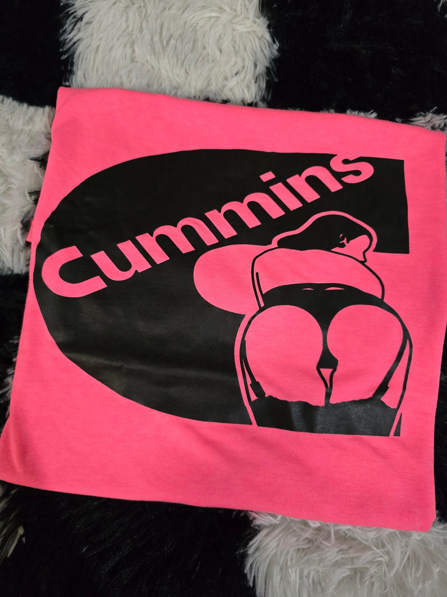 Cummins Tee, Neon Pink