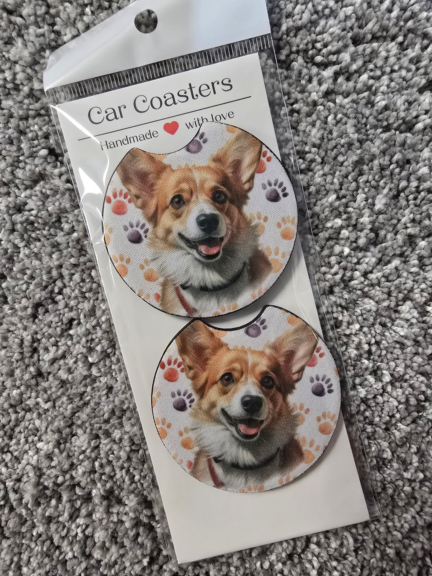 Corgi Dog Car Coasters