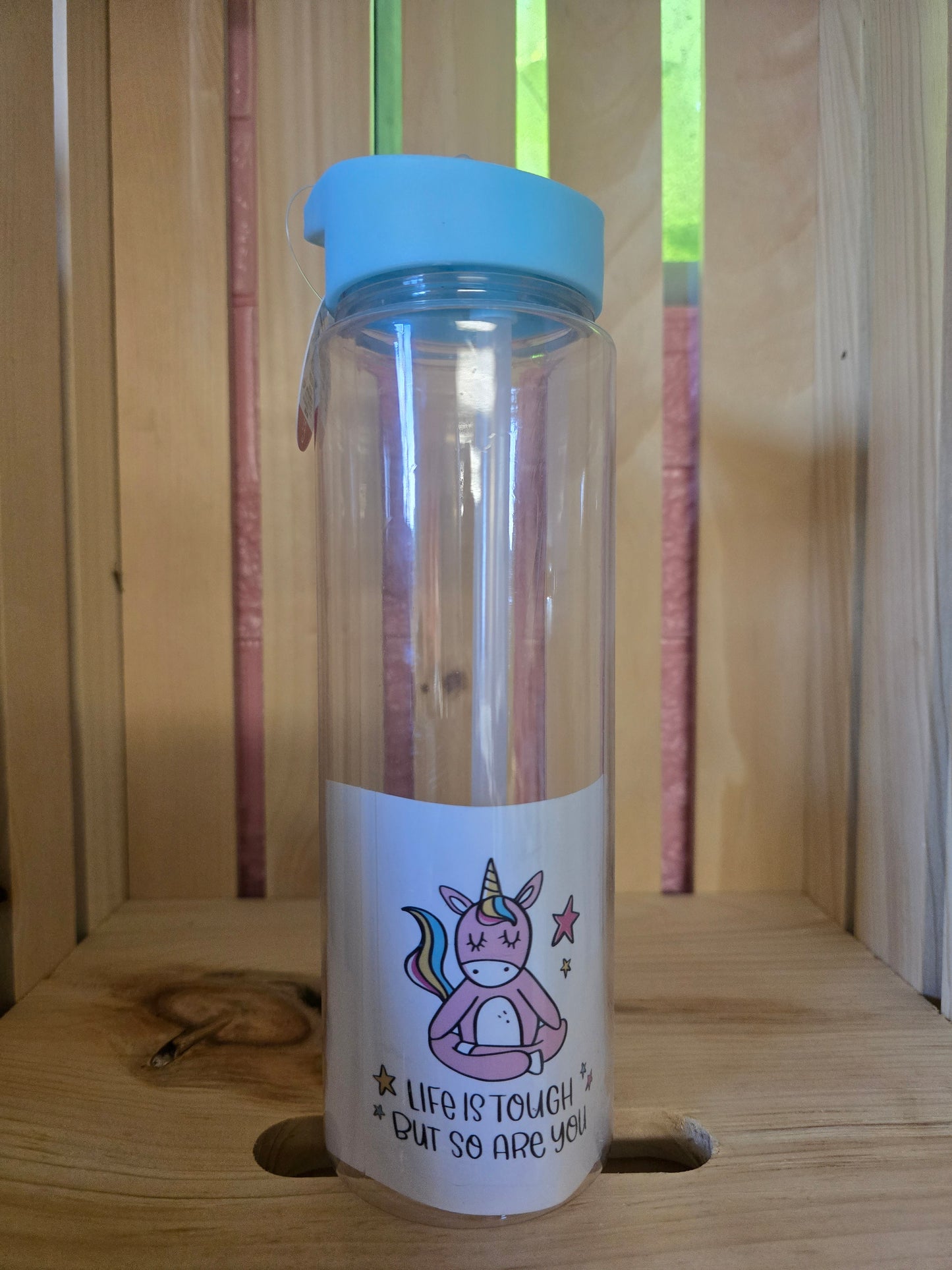 DIY Decal Water Bottle, Blue