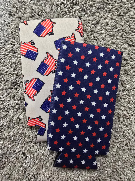 Slim Can Koozie Set, RWB 6