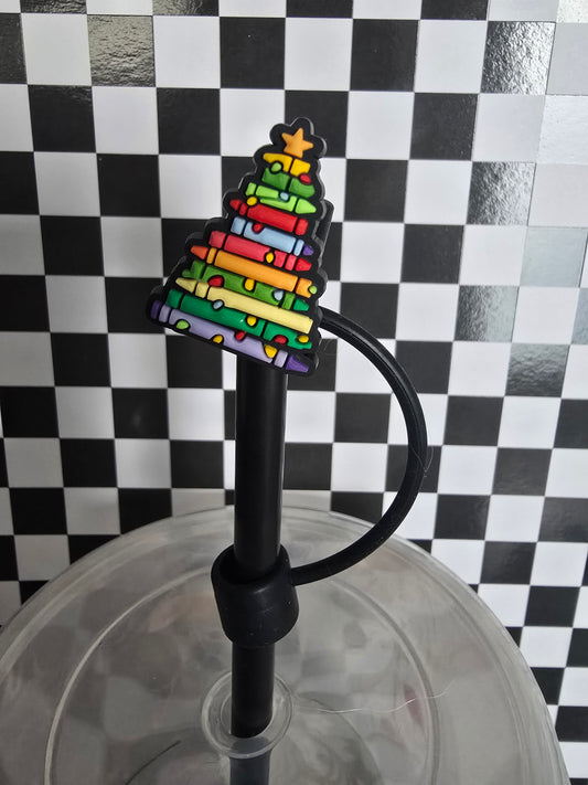 Christmas Colors Tree Straw Topper