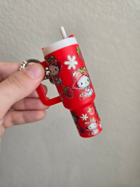 Hello Kitty Tumbler Keychain