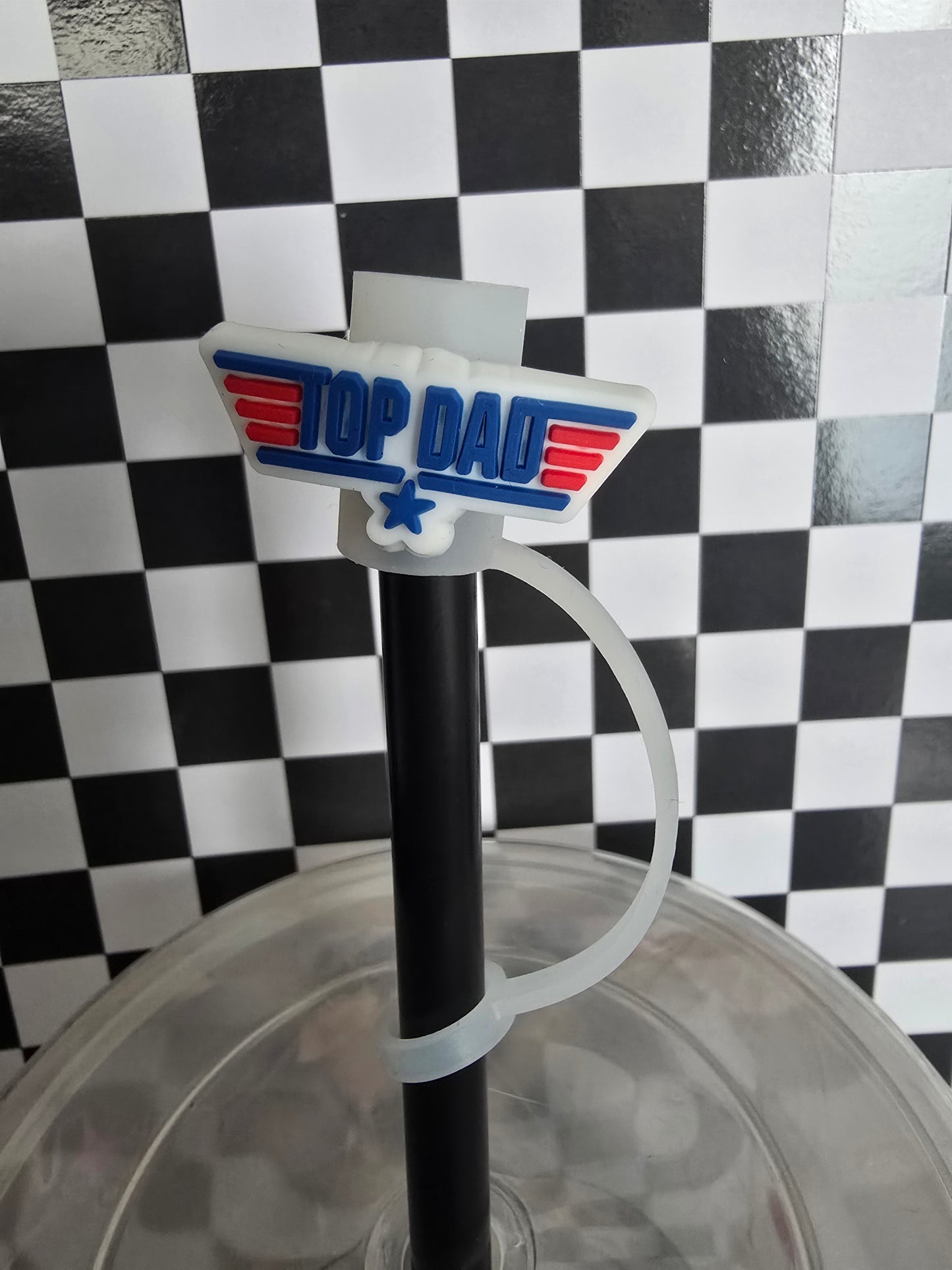 Top Dad Straw Topper