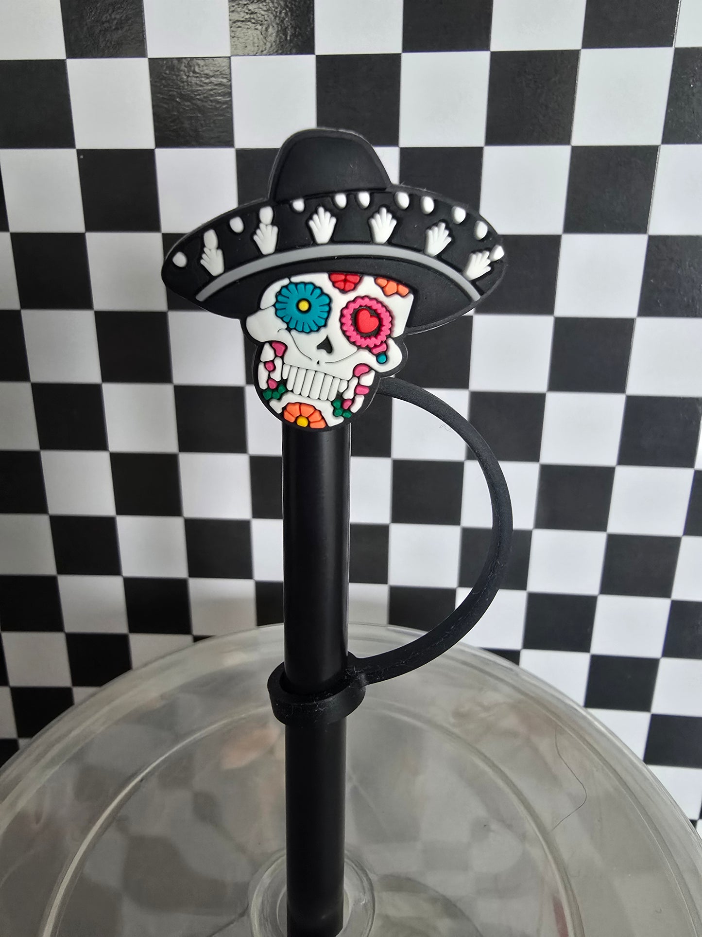 Cinco de Skull Straw Topper