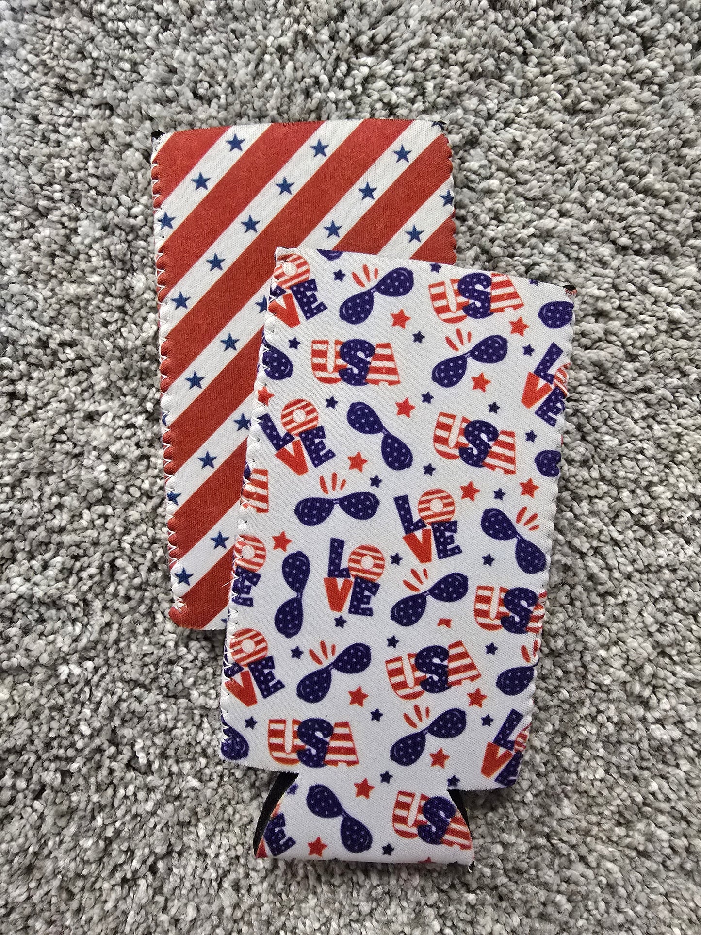 Slim Can Koozie Set, RWB 1