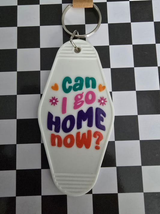 Can I Go Motel Keychain