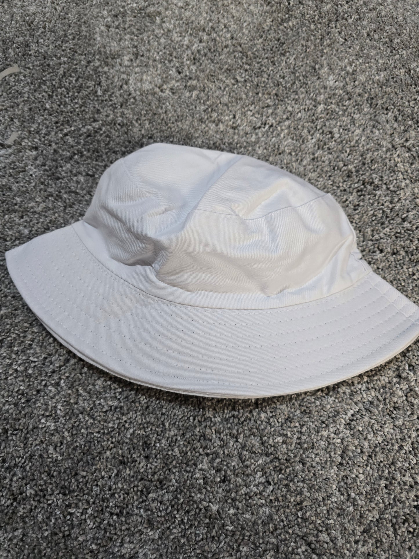 Solid White Bucket Hat