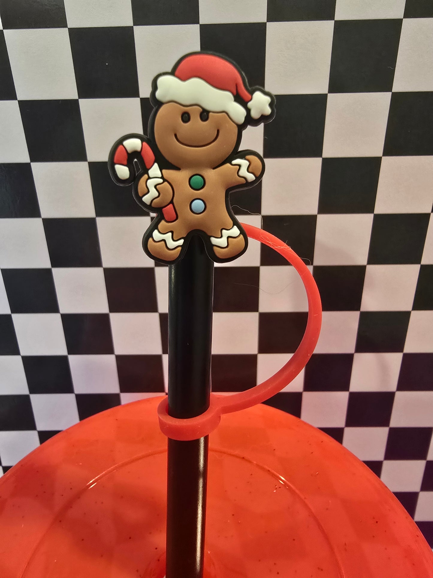 Gingerbread Christmas Straw Topper