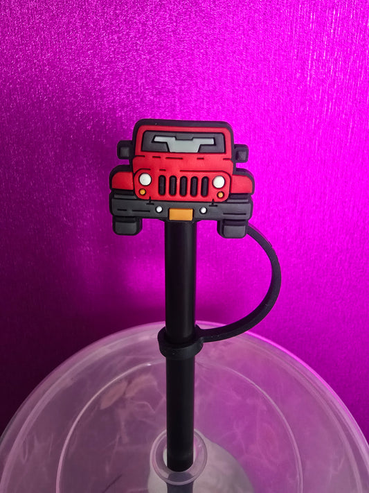 J.e.e.p Vehicle Straw Topper, Red