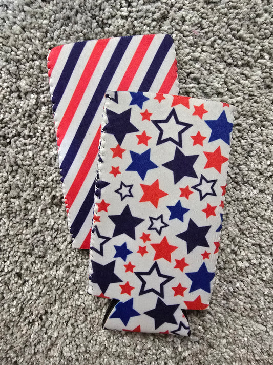 Slim Can Koozie Set, RWB 10