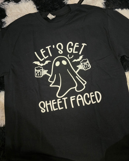 Sheet Faced Ghost Tee, Black