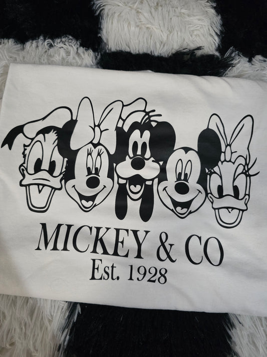 Mickey & Friends Tee, White
