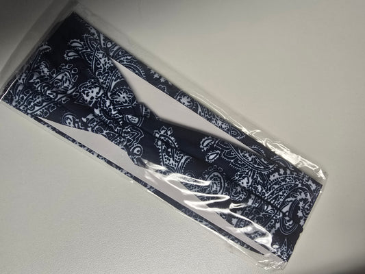 Navy Blue Bandana Headband