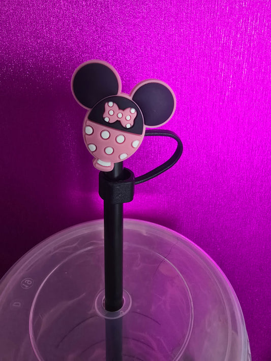Mouse Ears Straw Topper, Minnie